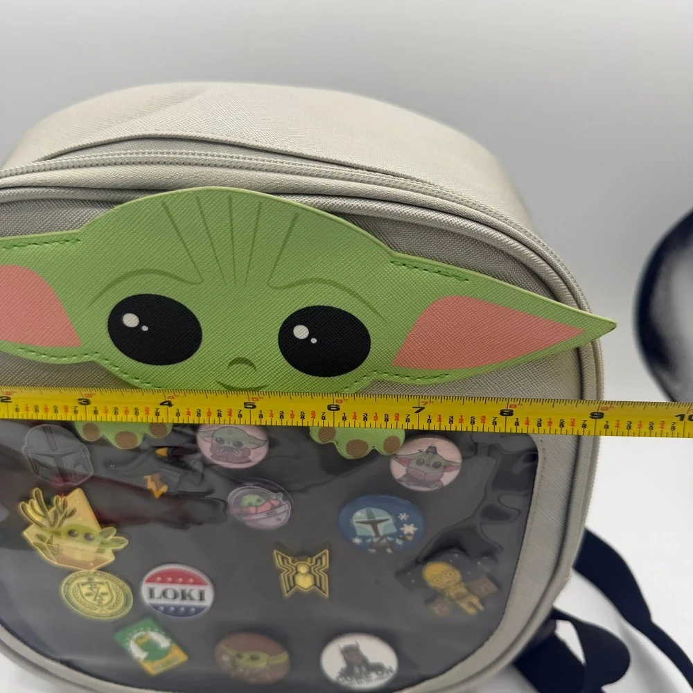 Star Wars Mandalorian Grogu Bioworld ITA Pin Display Mini Backpack with Pins
